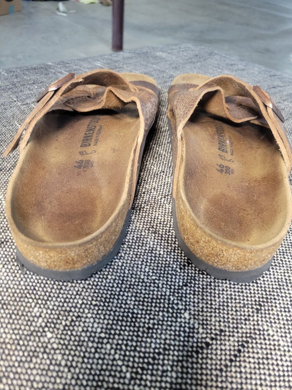 Birkenstock Brown Leather Strappy Sandals Men's 13/13.5 EU 46 Made in Germany - Picture 9 of 10